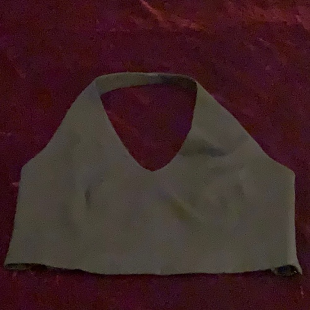 Linda Allard for Ellen Tracy Black Halter Blouse